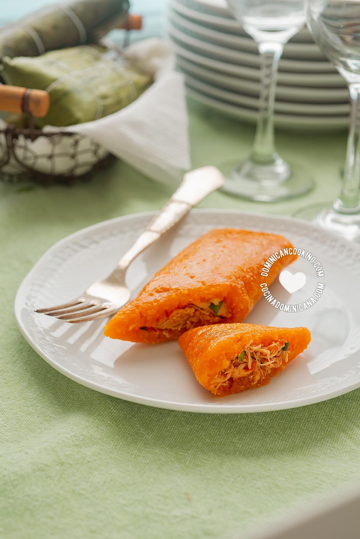 Pasteles en hoja de yuca (Dominican tamales)