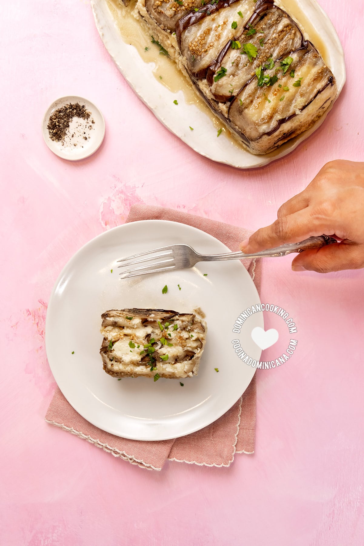 Pastelon de Berenjena y Queso (Eggplant & Cheese Casserole)