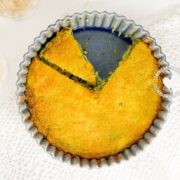 celery root or celeriac bake with spinach, and cheddar