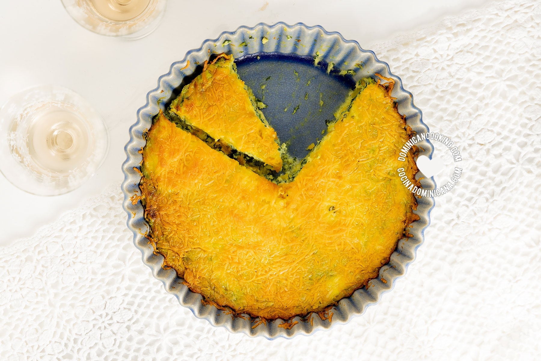 celery root or celeriac bake with spinach, and cheddar