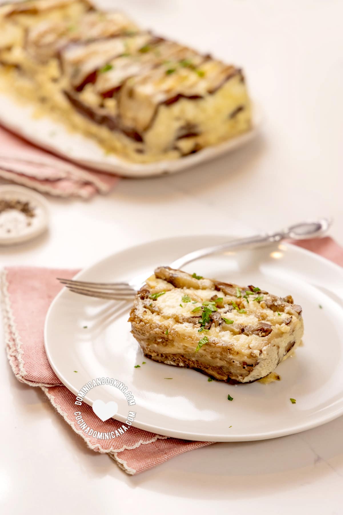 Pastelon de Berenjena y Queso (Eggplant & Cheese Casserole)