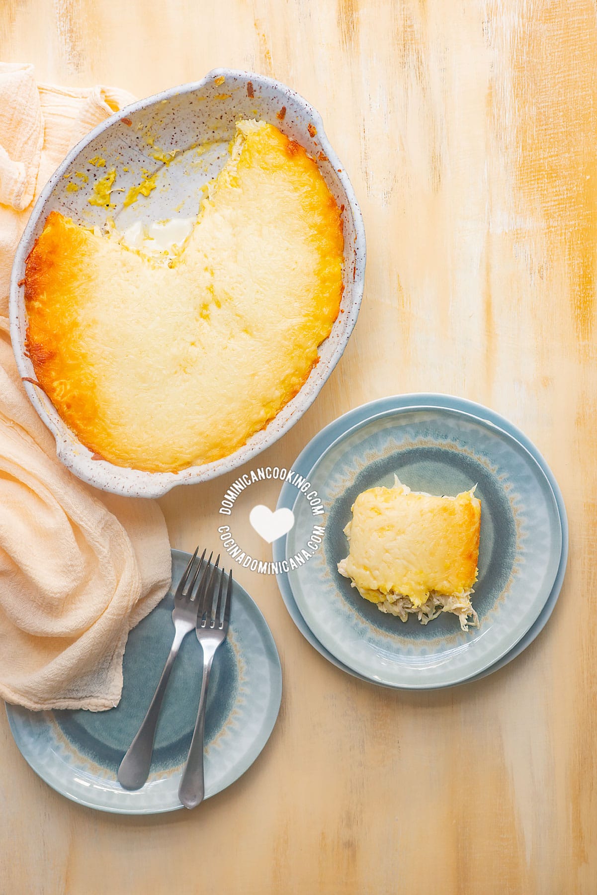 Pastelón de Yuca (Cassava and Chicken Casserole)