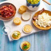 Avocado and Garlic Crackers Party Food