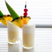 Piña colada glasses