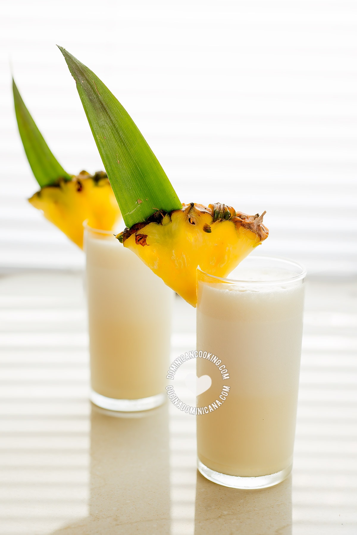 Piña colada glasses