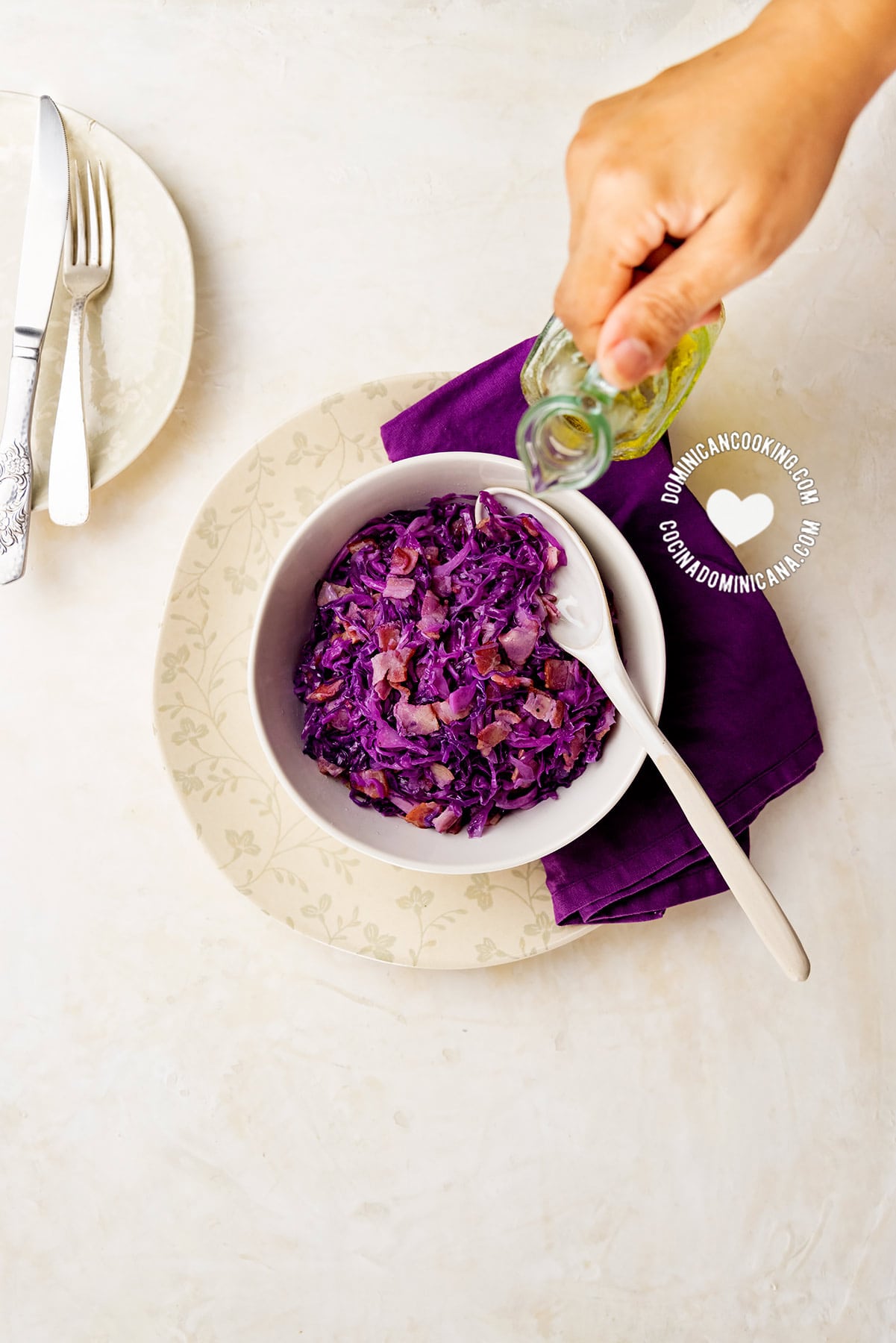 purple cabbage slaw