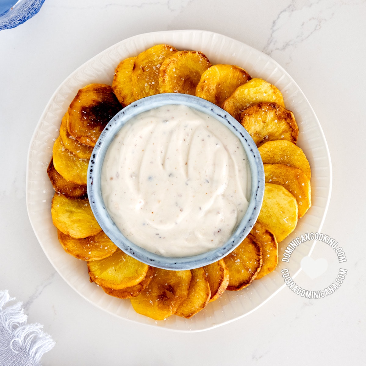 Natural yogurt dip and dressing