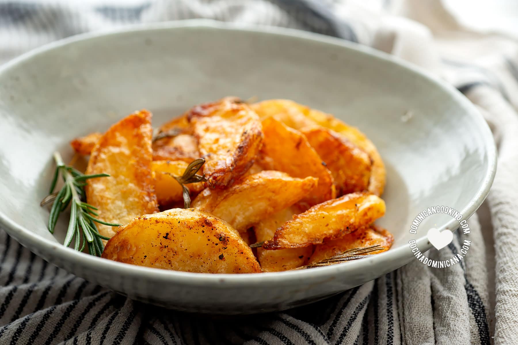 Plate of Air Fryer and Oven Roasted Potatoes