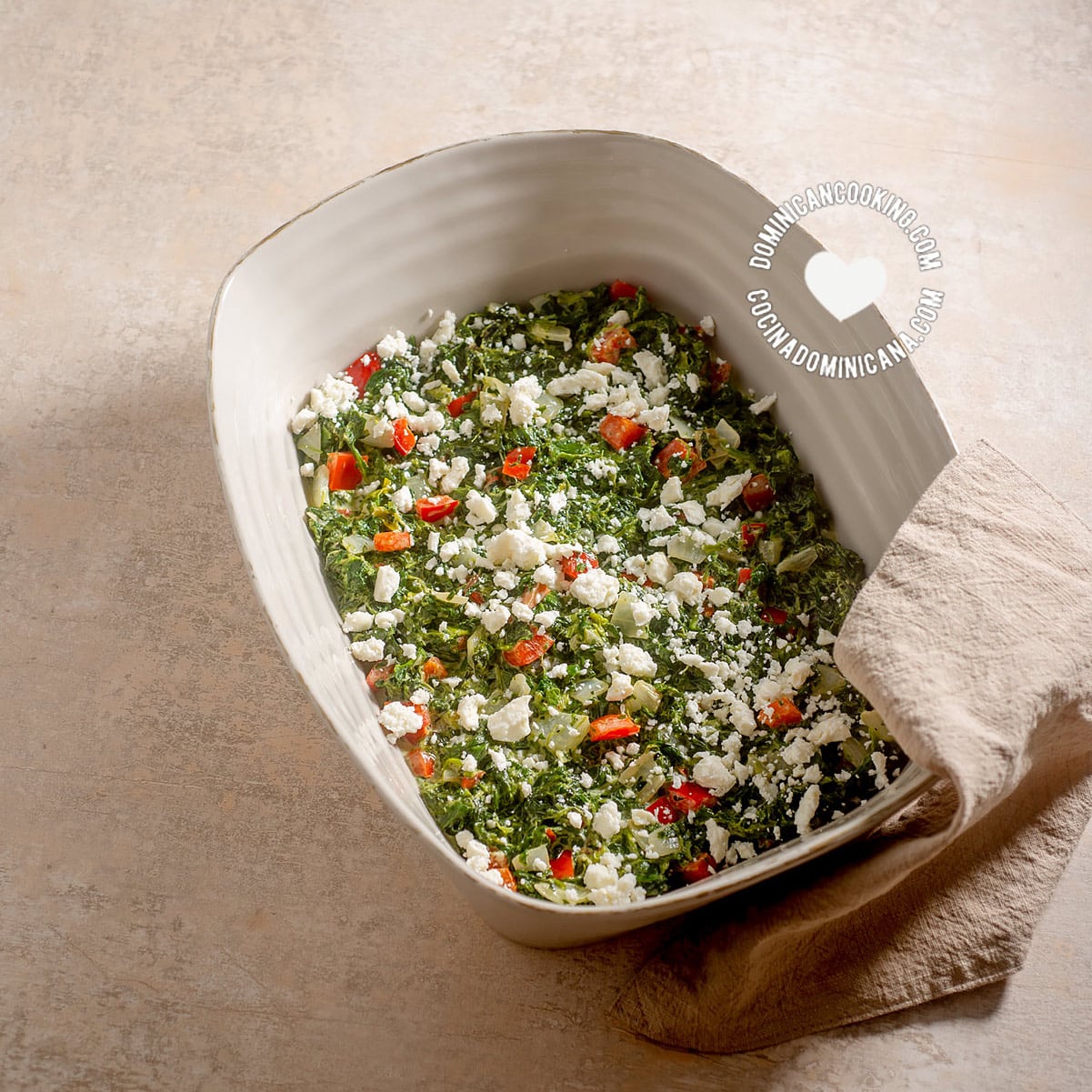 Bowl of Creamy, Cheesy Spinach