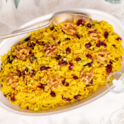 Festive Cranberry Rice Pilaf with Walnuts