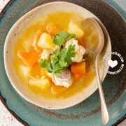 Sopa de pescado (fish head soup)