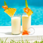 2 glasses of piña colada