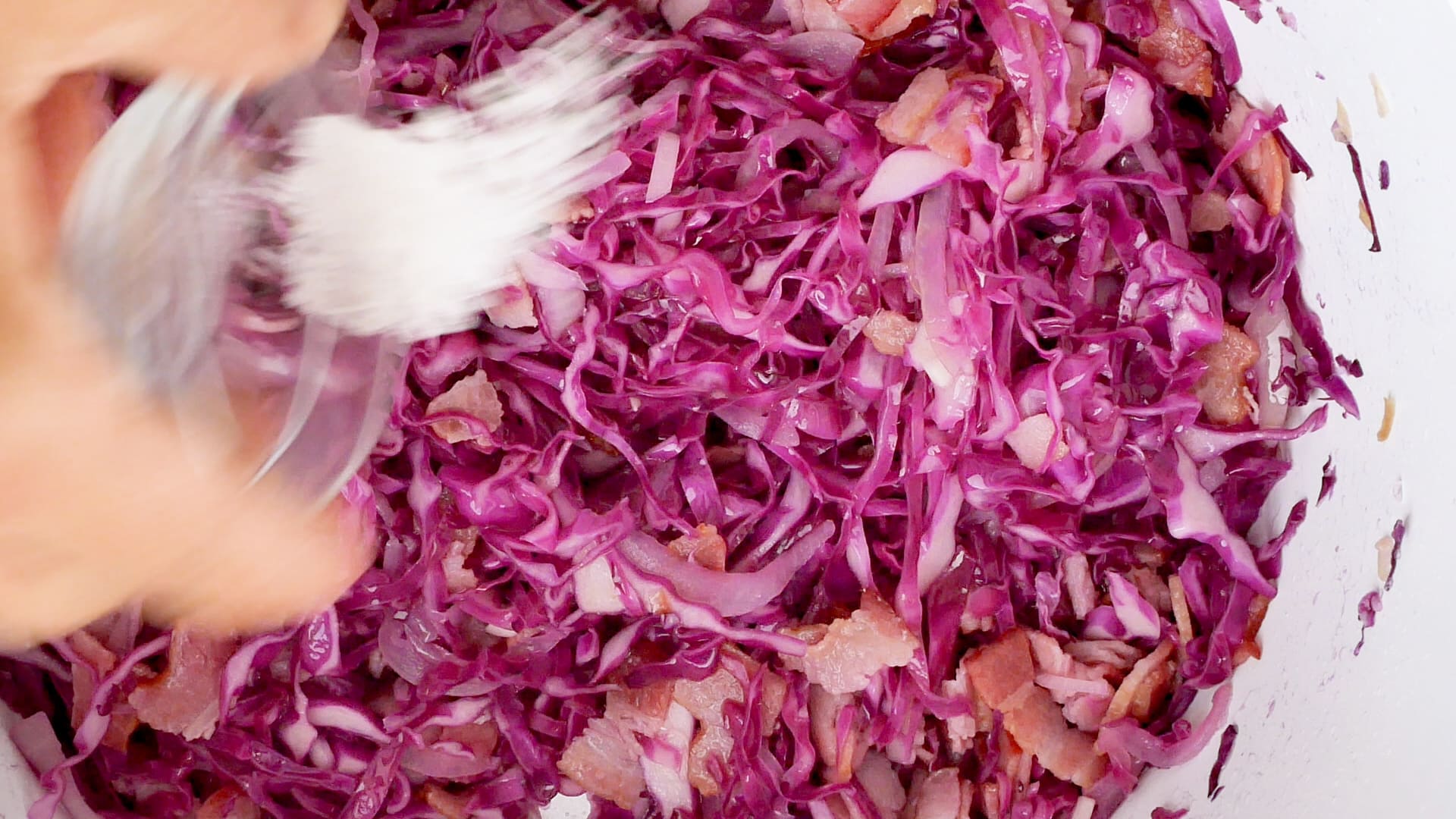 Cooking the cabbage