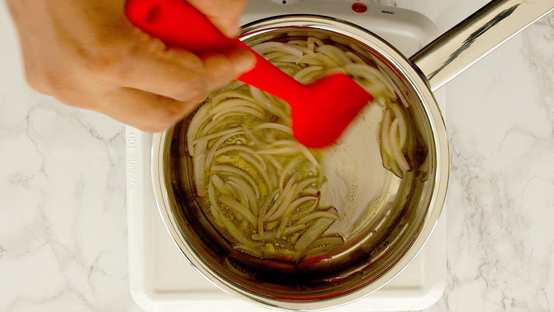 Sautéing onions