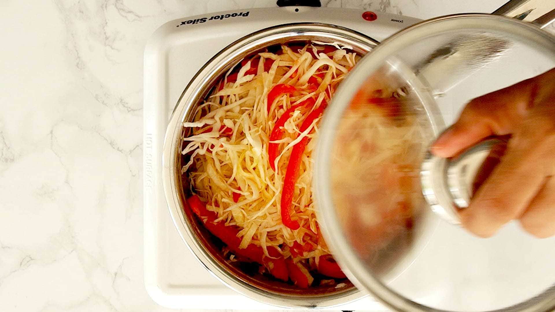 Cooking cabbage