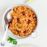 moro de habichuelas (simple rice and beans)