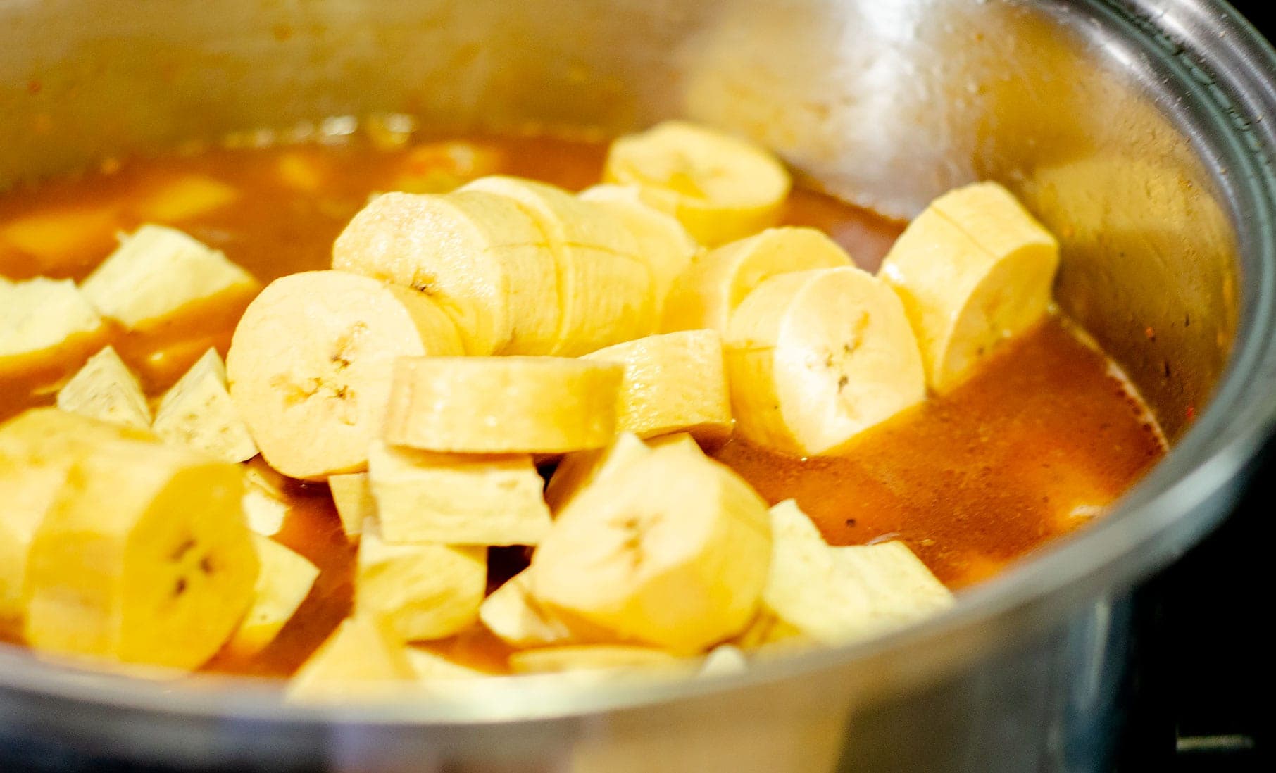 Water added to the pot