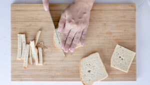 Prepping bread