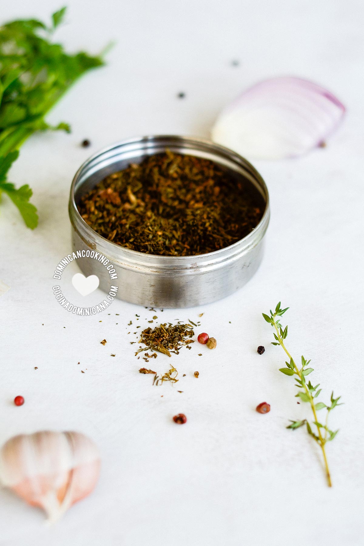 Homemade Seasoning Powder and Ingredients