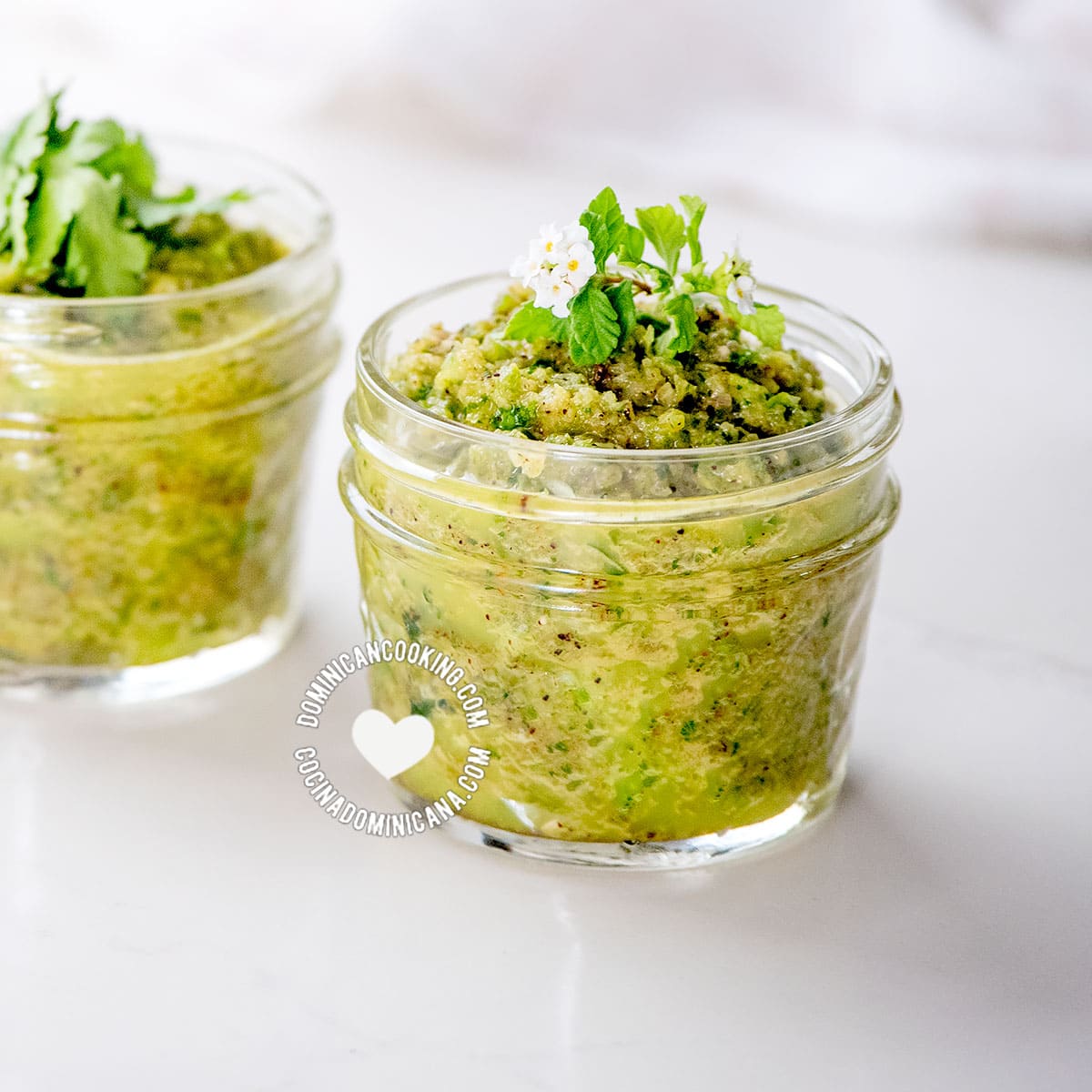 Jars with Dominican Sofrito & Sazón