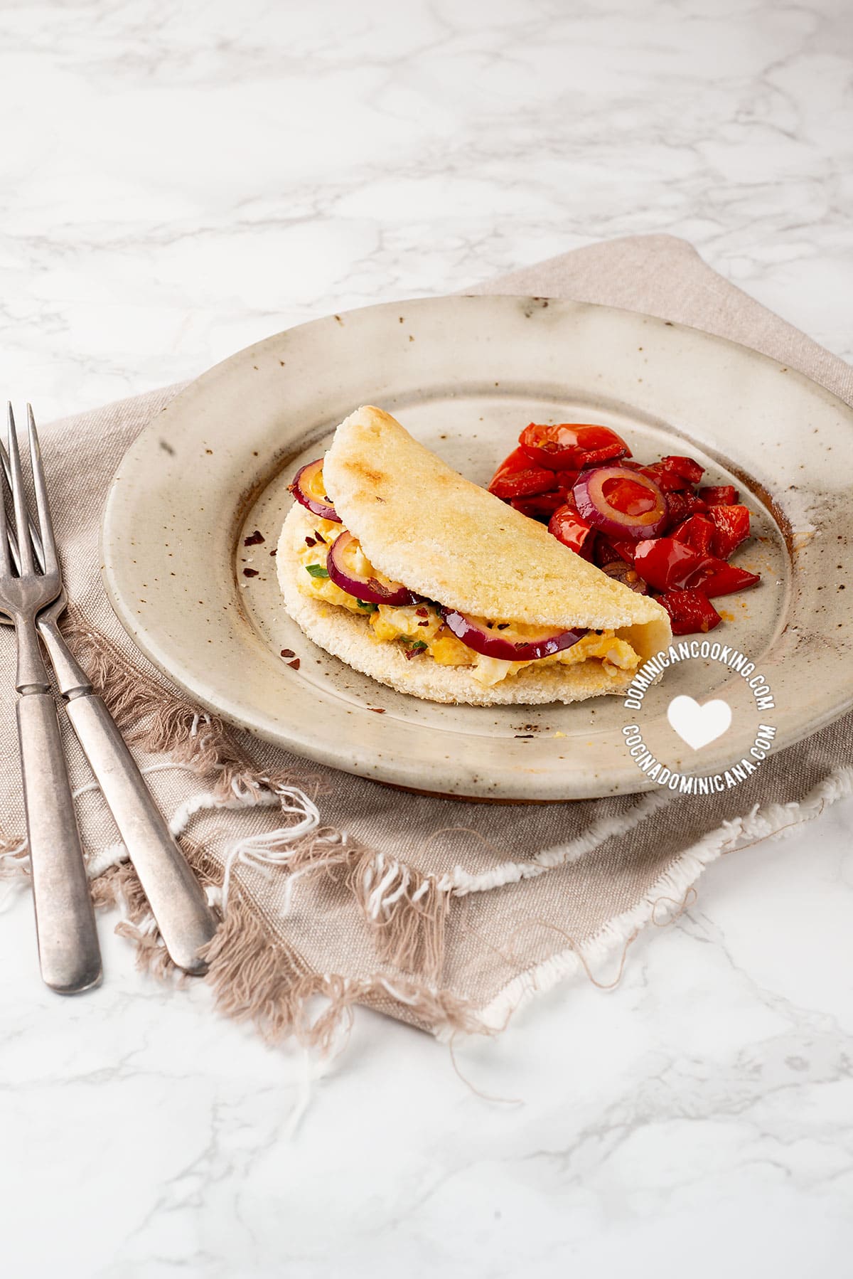 Cassava Flat Bread Breakfast