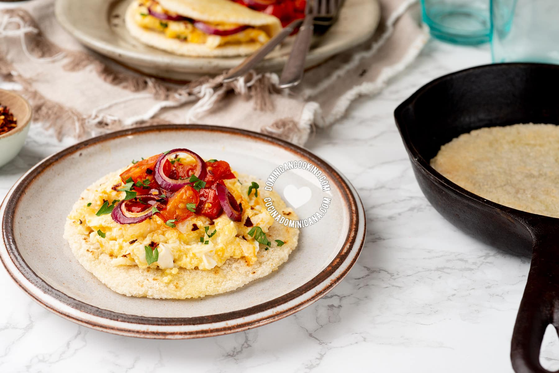 Cassava Flat Bread Breakfast