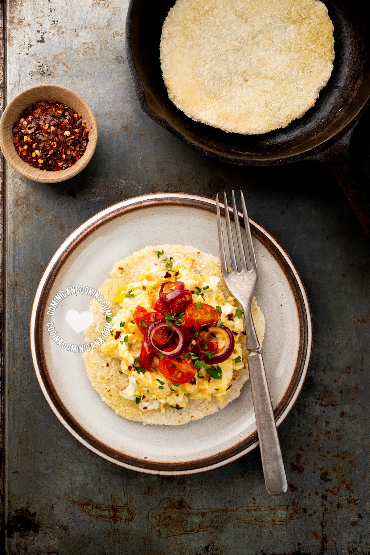 Cassava Flat Bread Breakfast