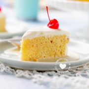 Slices of Tres Leches (Three-Milk Cake)
