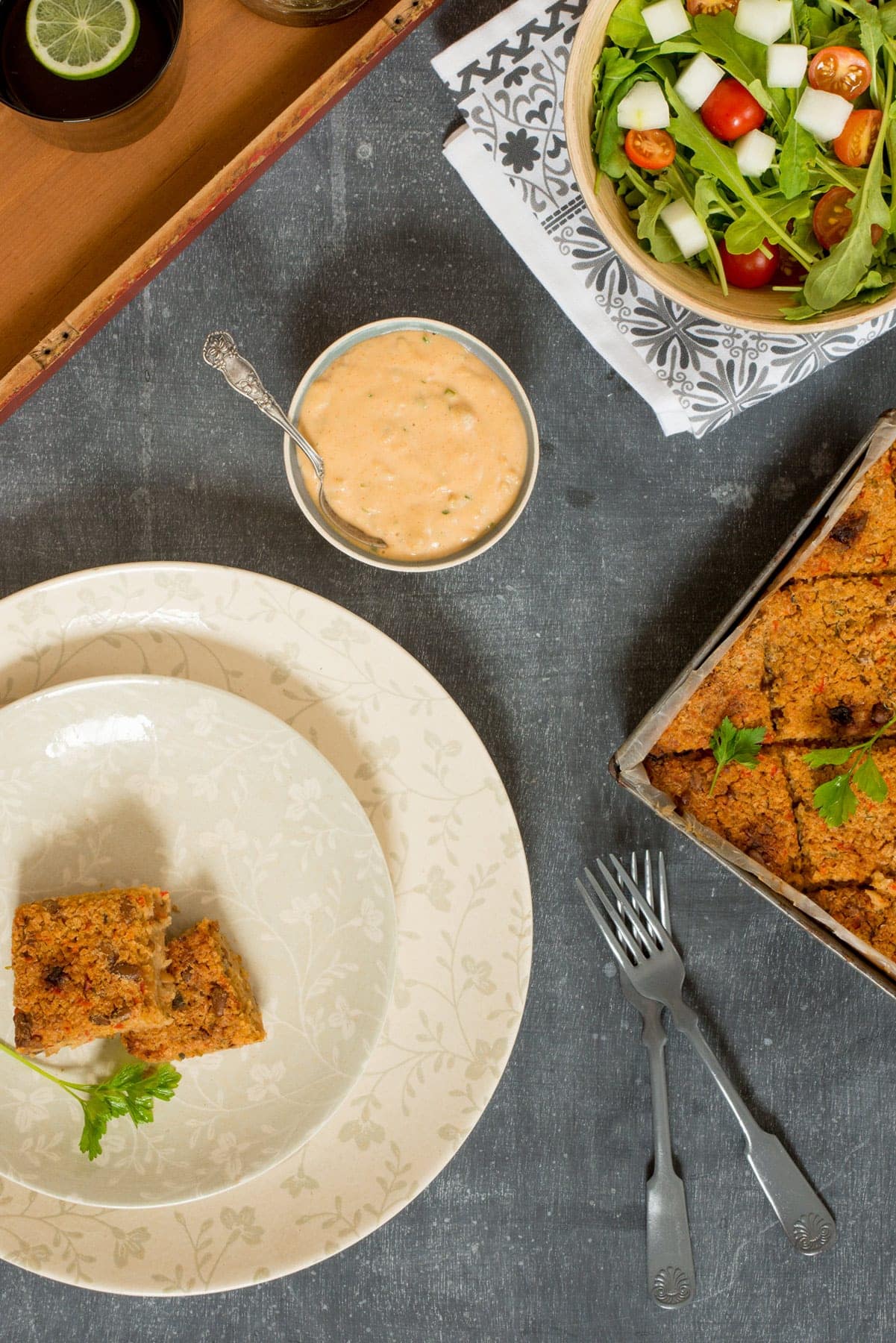 Baked Vegan Kibbeh