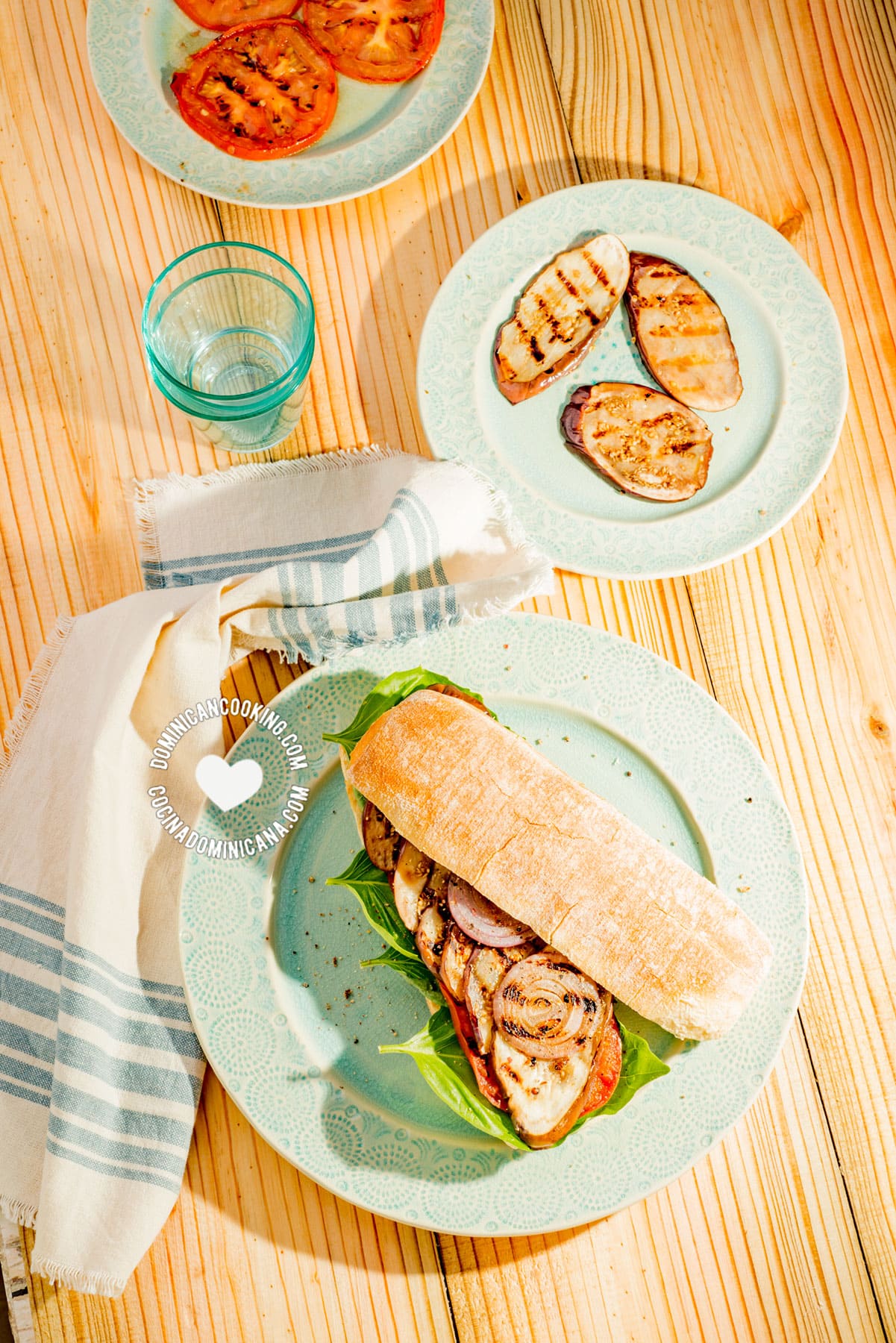 Roasted Eggplant Vegan Sandwich