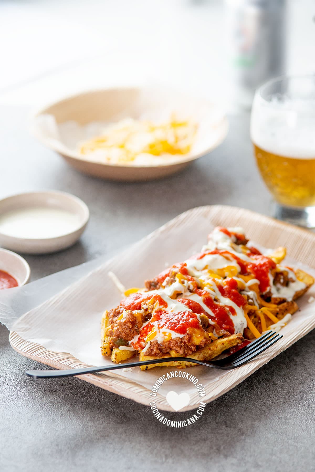 Yaroa with Ripe Plantains and Celeriac Fries