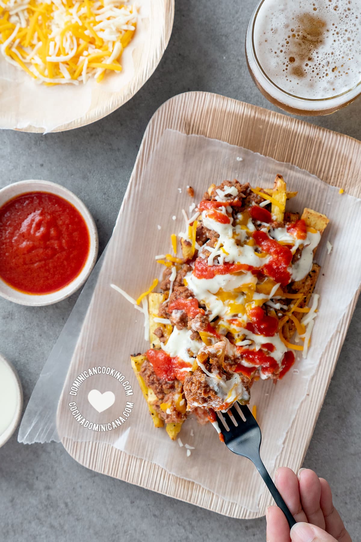 Yaroa with Ripe Plantains and Celeriac Fries