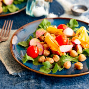 Chickpea and Zucchini Blossom Salad